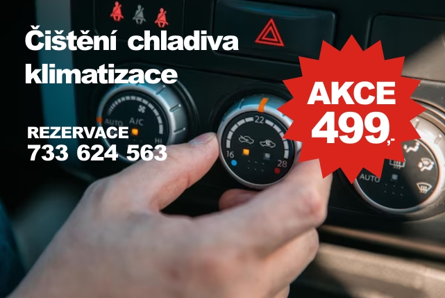 Čištění chladiva a plnění klimatizace jen za 499,- Kč