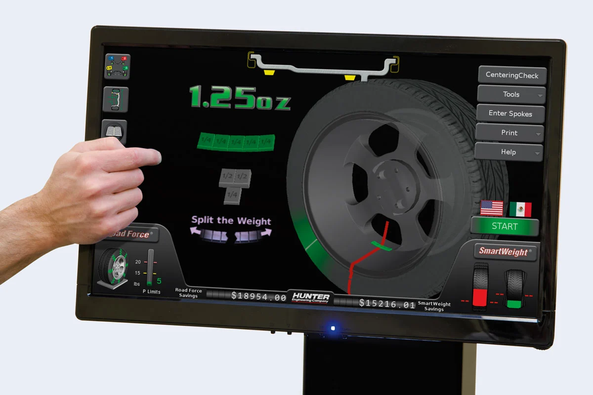 HUNTER Road Force Elite intuitivní rozhraní dotykové obrazovky